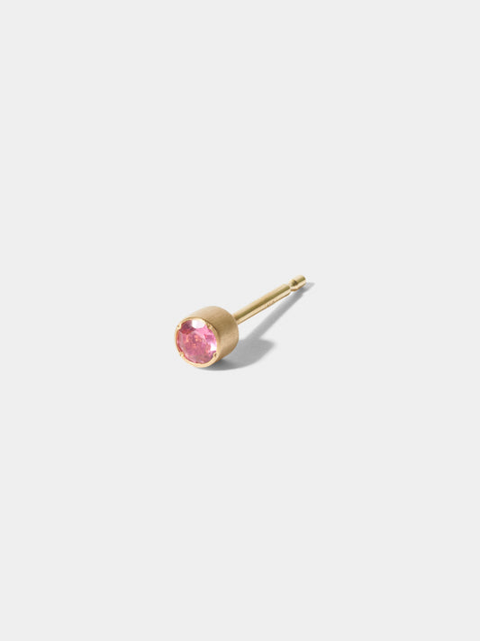 WISH_Pierced Earring_Pink Tourmaline / 10月