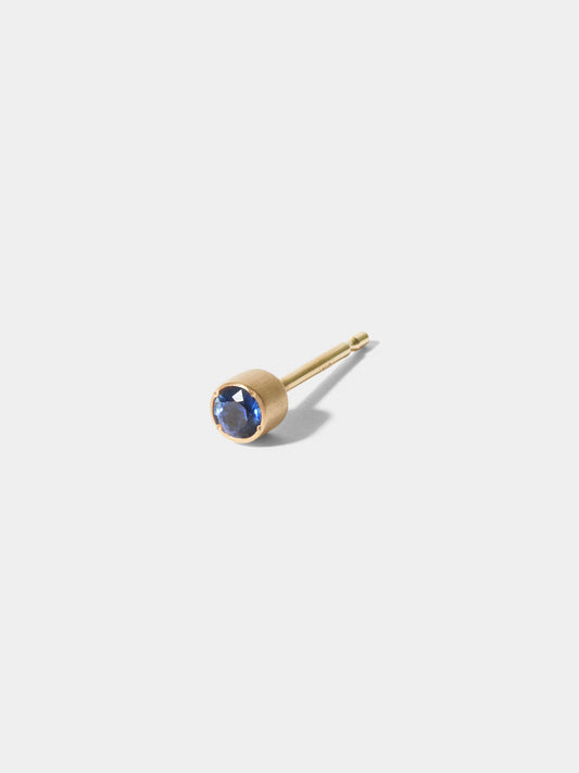 WISH_Pierced Earring_Sapphire / 9月